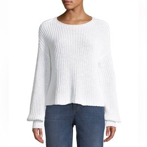 EILEEN FISHER 

White Organic Cotton Round-Neck Sweater